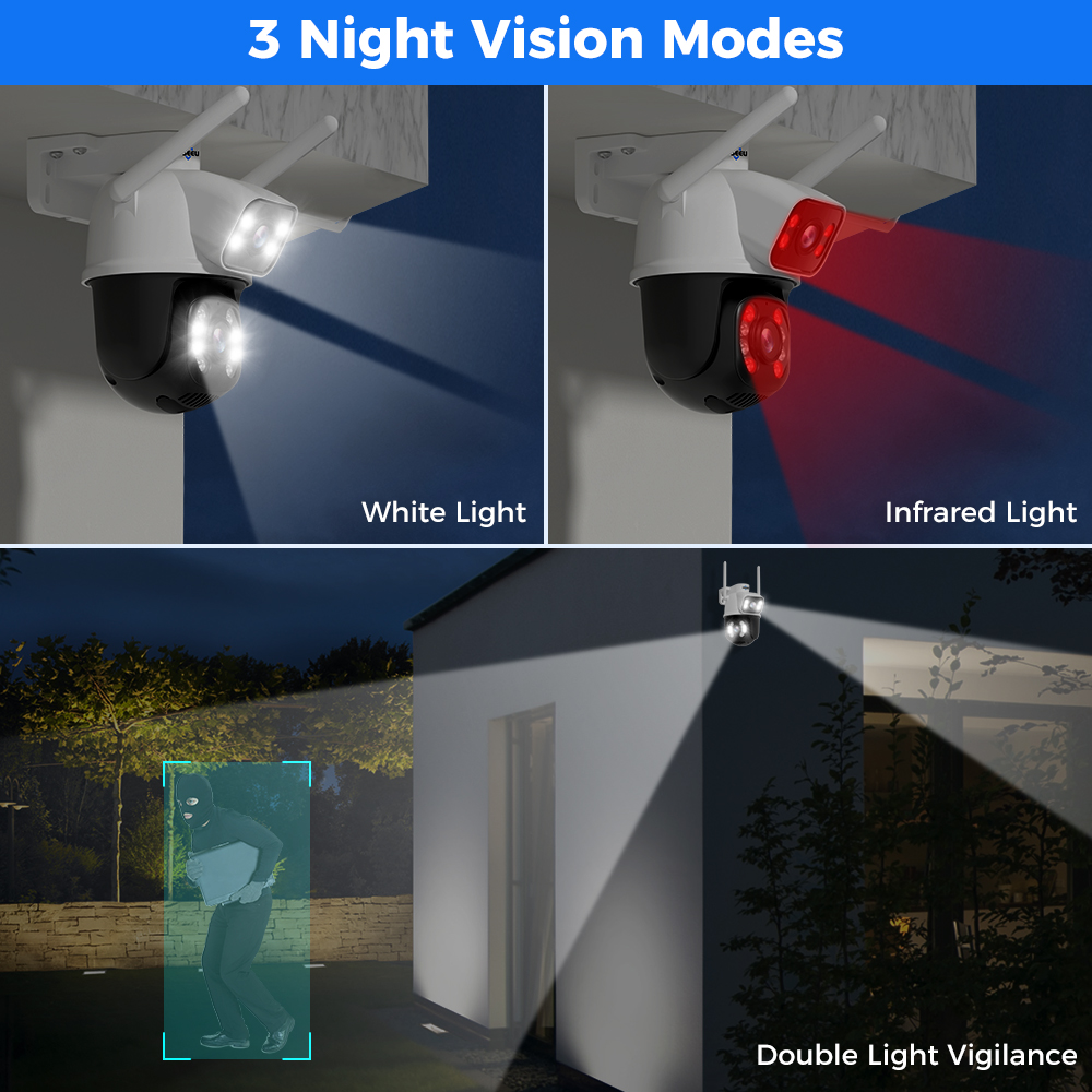 Hiseeu 4K 8MP Dual Lens Wifi S - Home Security Ai 评论和价格